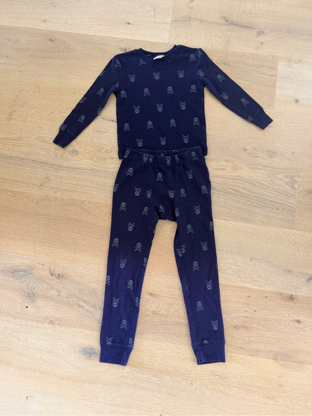 Cat & Jack Navy Skull Print Pajama Set